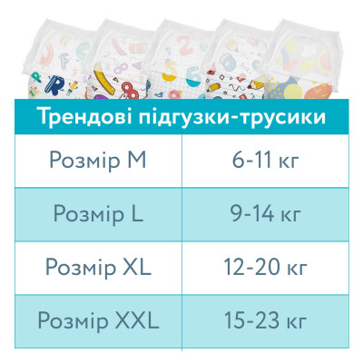 Підгузки Offspring ABC Dance, розмір XL, 12-20 кг, 30 шт (DP-OI-FAP-XL30P-ABC)
