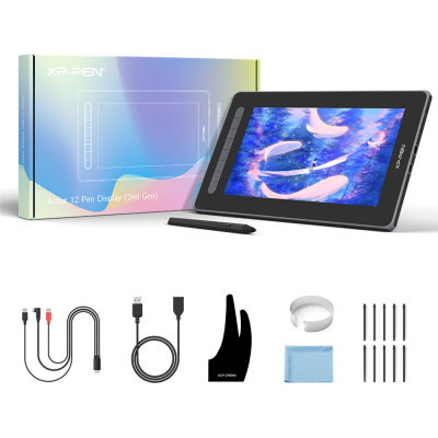 Планшет-монітор XP-Pen Artist 12 Pen Display (2nd Generation) Pink (JPCD120FH_PK)