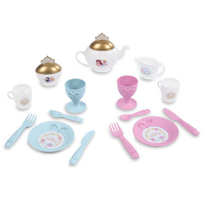 Ігровий набір Smoby Візок Дісней Принцеси зі знімним підносом із сервізом 17 аксесуарів (312502)