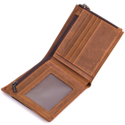 Гаманець Vintage З натуральної шкіри Коричневий (22856)