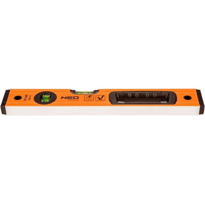 Рівень Neo Tools S 400 алюмінієвий, 40 см, 3 капсули, 1 отвір для рук (71-141)