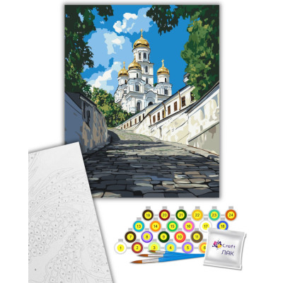 Картина по номерам ArtCraft Андріївська церква 40х50 см (11071-AC)