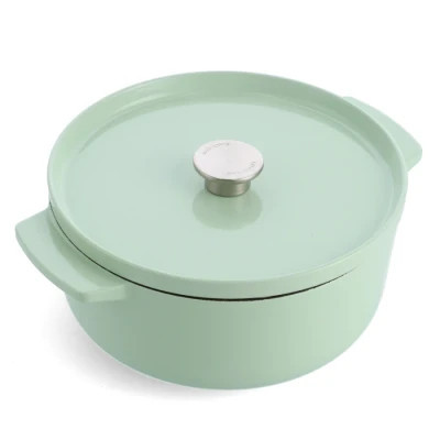 Каструля KitchenAid чавунна з кришкою 5,2 л Фісташкова (CC007434-001)
