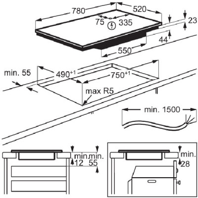 Варочна поверхня Electrolux EIV84550
