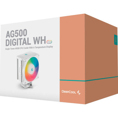 Кулер до процесора Deepcool AG500 DIGITAL WH ARGB