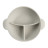 Тарілка дитяча Canpol babies DOTS силіконова на присосці з секціями, сіра (51/403_grey)