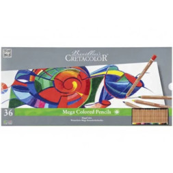 Олівці кольорові Cretacolor Megacolor 36 кольорів (9014400290894)