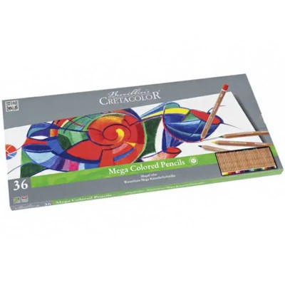 Олівці кольорові Cretacolor Megacolor 36 кольорів (9014400290894)