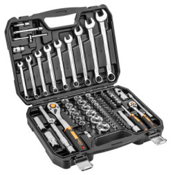Набір інструментів Neo Tools 82шт, 1/2&quot;, 1/4&quot;, CrV, кейс (10-059)