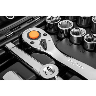 Набор инструментов Neo Tools 82шт, 1/2&quot;, 1/4&quot;, CrV, кейс (10-059)