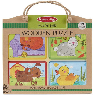 Пазл Melissa&amp;Doug дерев&#039;яні у футлярі &quot;Грайливі друзі&quot; (MD31364)