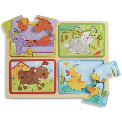 Пазл Melissa&amp;Doug дерев&#039;яні у футлярі &quot;Грайливі друзі&quot; (MD31364)