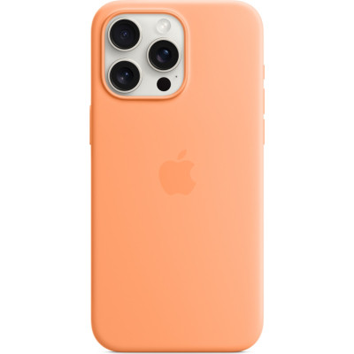 Чохол до мобільного телефона Apple iPhone 15 Pro Max Silicone Case with MagSafe Orange Sorbet (MT1W3ZM/A)
