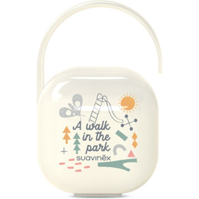 Контейнер для пустушок Suavinex A walk in the park білий (308201)