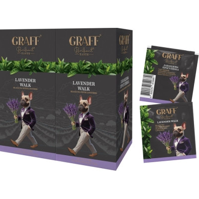 Чай Graff Lavender Walk Чорний 20 пакетиків х 1.5 г (4820279610658)