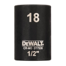 Головка торцева DeWALT ударна IMPACT 1/2&quot; х 18 мм, шестигранна (DT7536)