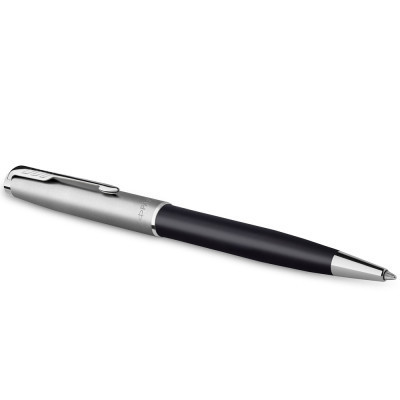 Ручка кулькова Parker SONNET 17 Essentials Metal Black Lacquer CT BP (83 532)