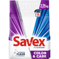 Пральний порошок Savex Premium Color &amp; Care 2.25 кг (3800024047886)