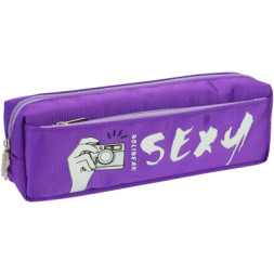 Пенал Cool For School 2 відділення Пурпурний (B-8690-purple)