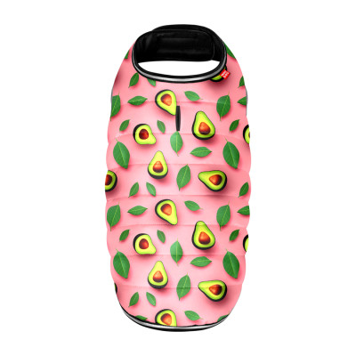 Курточка для тварин WAUDOG Clothes Накидка Авокадо на рожевому XS (502-4051)