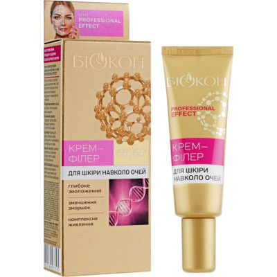 Крем для шкіри навколо очей Біокон Professional Effect 55+/65+ Крем-філер 25 мл (4820160037595)
