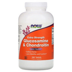Вітамін Now Foods Глюкозамін І Хондроітин Посиленої дії, Glucosamine &amp; Ch (NOW-03244)