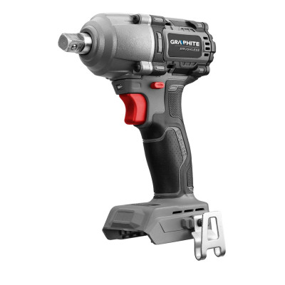 Гайковерт Energy+ 18V, безщітковий, 2600об/хв, 450Нм, 1/2&quot;, 3 швидкості, 1.24кг (без АКБ та ЗП) Graphite (58G038)