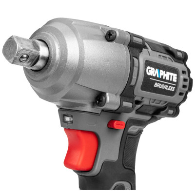 Гайковерт Energy+ 18V, безщітковий, 2600об/хв, 450Нм, 1/2&quot;, 3 швидкості, 1.24кг (без АКБ та ЗП) Graphite (58G038)