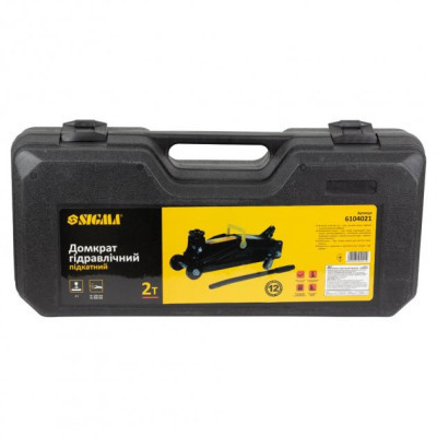 Домкрат Sigma гідравлічний пляшковий 2т H 130-345мм (6104021)