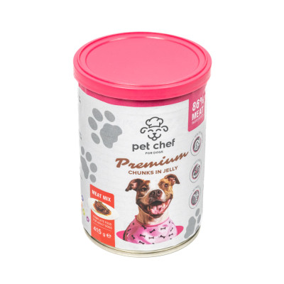 Вологий корм для собак Pet Chef М&#039;ясний мікс 415 г (4820255193625)