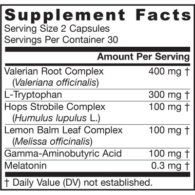 Амінокислота Jarrow Formulas Нормалізація сну, Sleep Optimizer, 60 вегетаріанських капсул (JRW-29049)