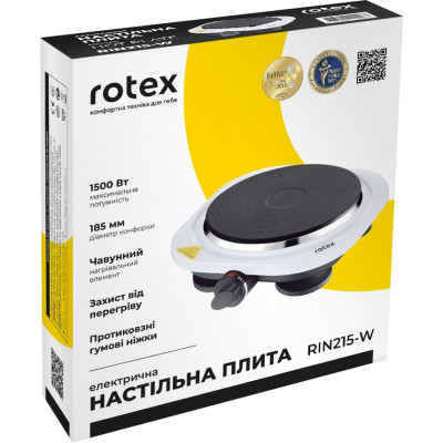 Настільна плита Rotex RIN215-W
