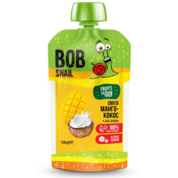 Дитяче пюре Bob Snail Равлик Боб Смузі Манго Кокос 120 г (4820219343660)