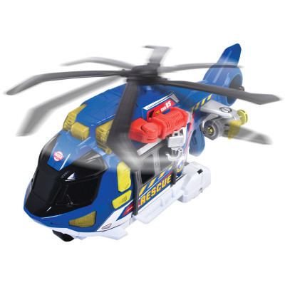 Спецтехніка Dickie Toys Функціональний вертоліт Служба порятунку з лебідкою зі звуком та світловими ефектами 36 см (3307002)