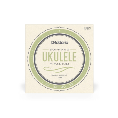Струни для гітари D&#039;Addario Titanium Ukulele Soprano (EJ87S)