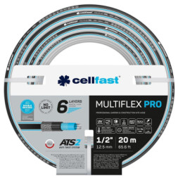 Шланг для поливу Cellfast MULTIFLEX PRO 1/2&quot; 20м, 6 шарів, до 35 Бар, -20…+65°C (13-800)