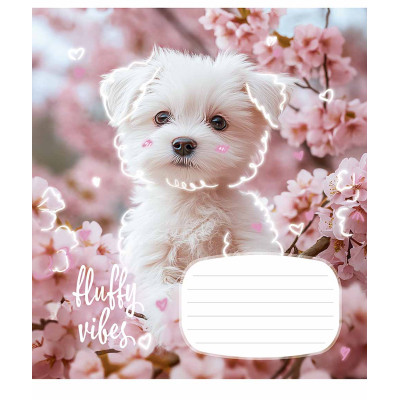 Зошит Школярик Fluffy 18 аркушів клітинка (018-3546K)