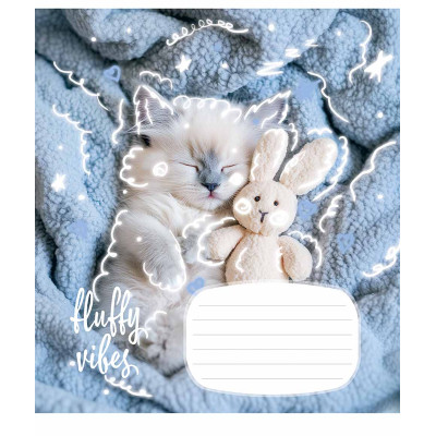 Зошит Школярик Fluffy 18 аркушів клітинка (018-3546K)