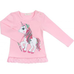 Кофта дитяча Breeze з єдинорогом (11922-92G-pink)
