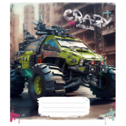 Зошит Школярик Monster trucks 48 аркушів лінія (048-3283L)