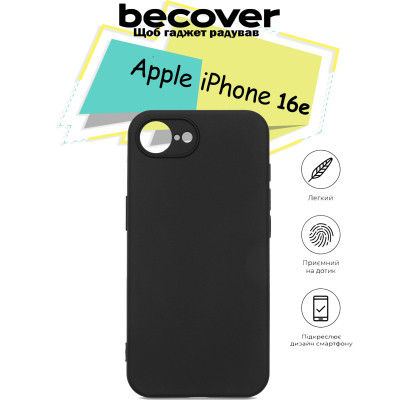 Чохол до мобільного телефона BeCover Apple iPhone 16e Black (713238)
