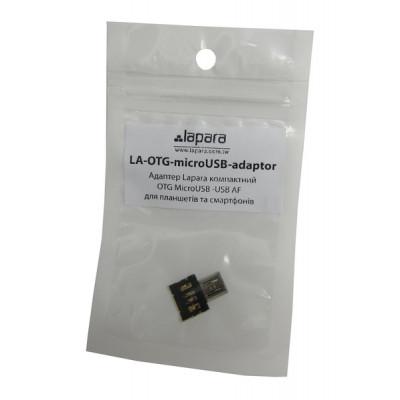 Перехідник OTG Micro to USB AF Lapara (LA-OTG-microUSB-adaptor)