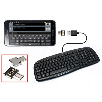 Перехідник OTG Micro to USB AF Lapara (LA-OTG-microUSB-adaptor)